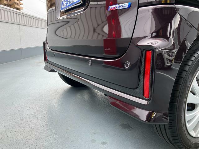 リアバンパーには後退時ブレーキサポート用のセンサーがあり、駐車時のサポートになります！