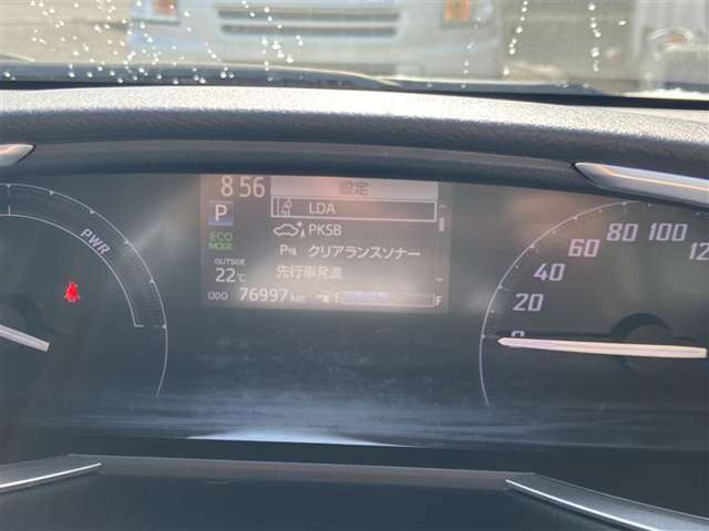 見やすいスピードメーターです。