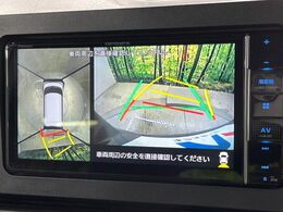 【パノラマモニター】専用のカメラにより、上から見下ろしたような視点で360度クルマの周囲を確認することができます☆死角部分も確認しやすく、狭い場所での切り返しや駐車もスムーズに行えます。