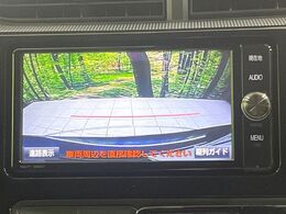 【バックカメラ】駐車時に後方がリアルタイム映像で確認できます。大型商業施設や立体駐車場での駐車時や、夜間のバック時に大活躍！運転スキルに関わらず、今や必須となった装備のひとつです！