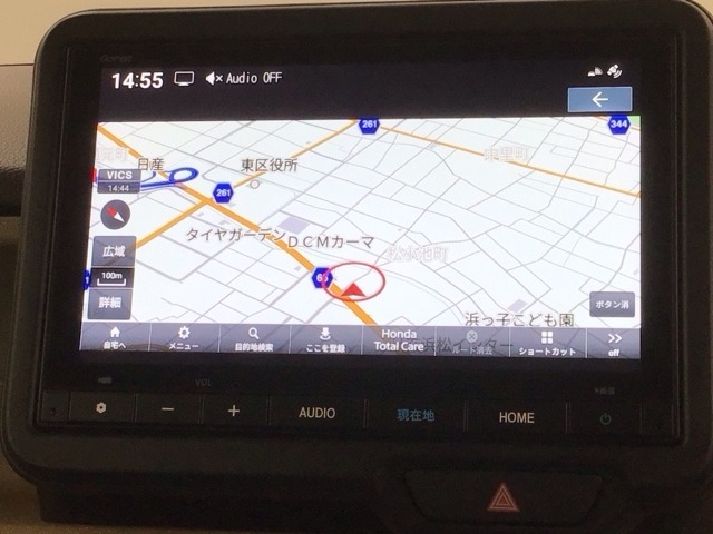 ギャザズナビ搭載です。知らない道も安心ですね！