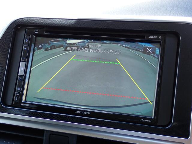 車庫入れや縦列駐車に威力を発揮するバックカメラも装備！