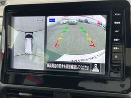 空の上から見下ろすような視点で駐車できる全方位モニター！移動物を感知出来るMOD搭載！