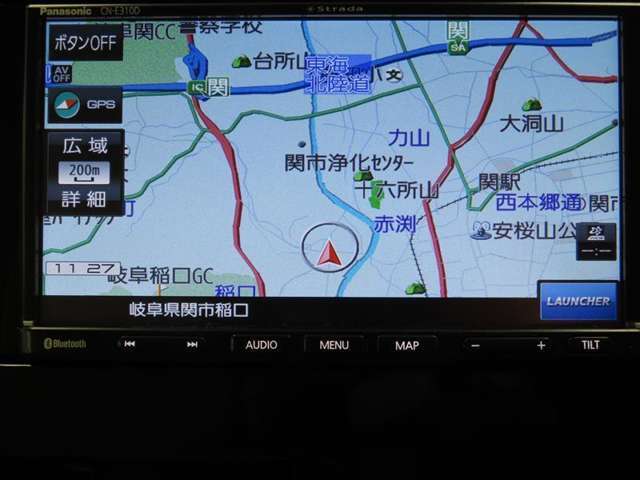 ナビゲーション付き車です。見知らぬ土地もスイスイ～