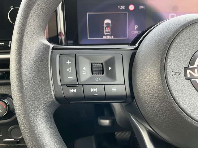 手元でオーディオ操作できます