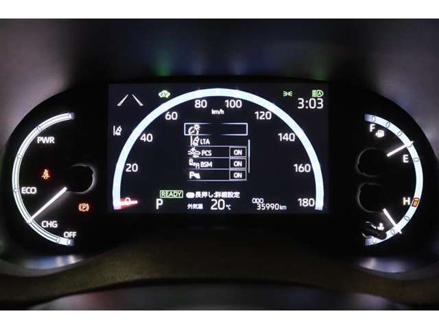 マルチインフォメーションディスプレイ付きのメーターです！エコ運転へ導く多彩な情報を表示してくれます。