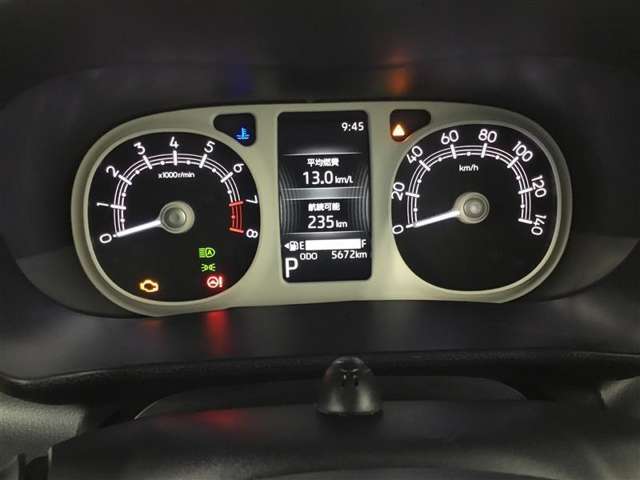 見やすいシンプルなデザインとなっているメーターです！