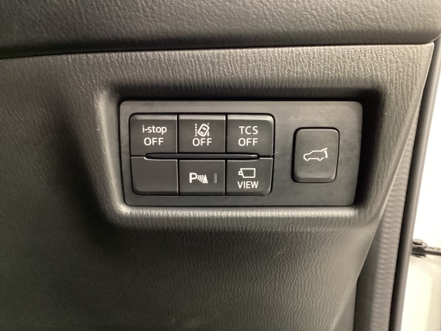 安全装置のスイッチは運転席パネル右下に集約されています。任意で切り替え可能なため状況に合わせてお使いください。