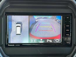 【　アラウンドビューモニター・バックモニター　】真上から見たような映像が流れ、便利かつ大変見やすく安全確認もできます！駐車が苦手な方にもオススメな便利機能です！