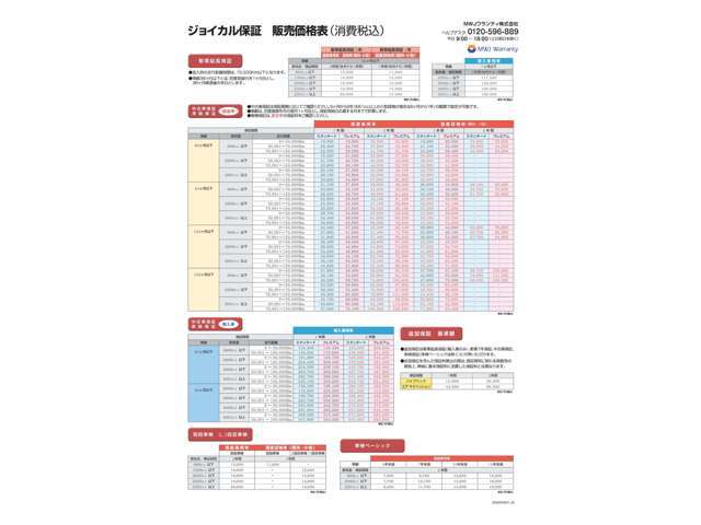 1年保証のほかに長期2年保証プラン、さらに保証対象範囲が拡大されるプレミアム保証もお選びいただけます。