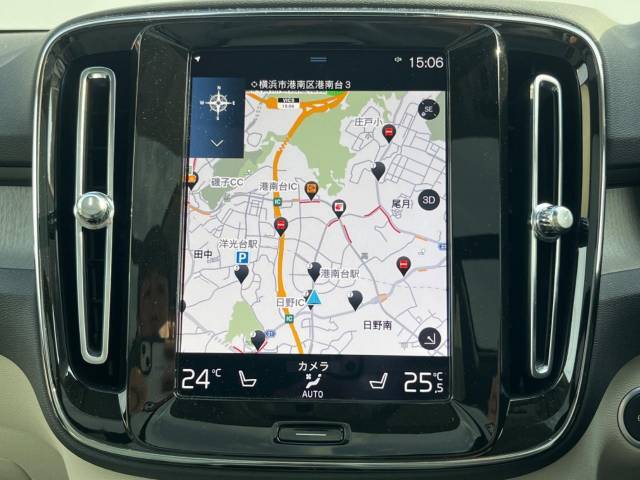 【9インチタッチスクリーン純正HDDナビ】「Apple　Car　Play」「Android　Auto」対応のボルボ先進ナビゲーション「SENSUS」。最新地図データへ無料更新してお渡しします。