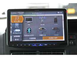 フルセグTV、HDMI/USB接続、Bluetooth接続、Amazon　Alexa搭載、Apple　CarPlay/Android　Autoでスマホアプリに対応＾＾