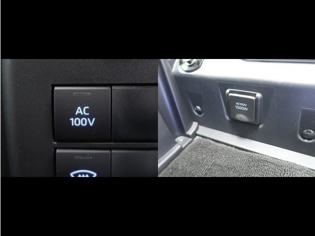 非常時やキャンプなどに役立つAC100Vコンセント付きです。