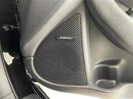 【BOSEプレミアムサウンド】純正BOSEサウンド！！好みの量感たっぷりでディープな低音を鳴らしてくれ、ドライブの時間を上質な音楽でお楽しみいただけるサウンドシステムが搭載されています！