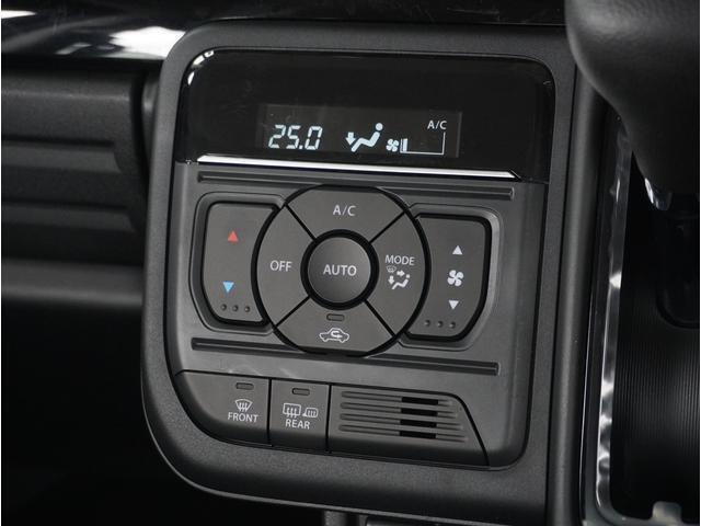 【オートエアコン】お好みの温度に設定すれば自動で風量や吹き出し位置などを調節してくれます。スズキ自販島根ではエアコンは納車時に点検・整備して納車いたします。