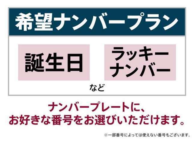 Aプラン画像：お好きな番号4桁まで決めていただく事ができます☆