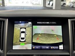 【アラウンドビューモニター】 クルマを上空から見下ろしているかのように、直感的に周囲の状況を把握できます。