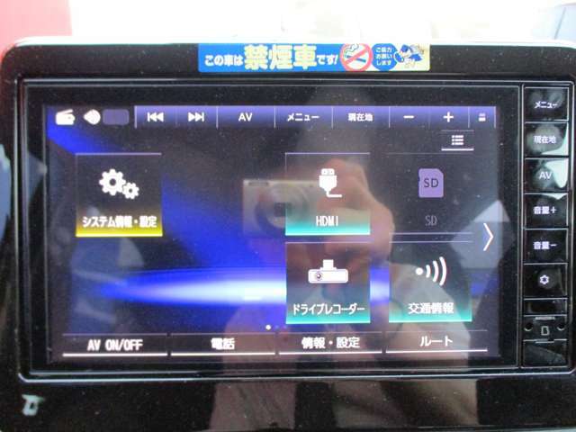 HDMIでスマホ画面を投影可能！ドラレコ映像もナビゲーションで確認可能です！