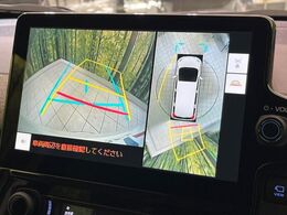 【パノラミックビューモニター】専用のカメラにより、上から見下ろしたような視点で360度クルマの周囲を確認することができます☆死角部分も確認しやすく、狭い場所での切り返しや駐車もスムーズに行えます。