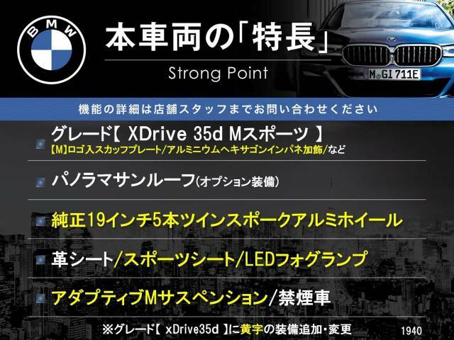 本車両の主な特徴をまとめました。上記の他にもお伝えしきれない魅力がございます。是非お気軽にお問い合わせ下さい。