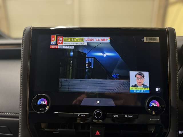 走行中テレビ映ります。