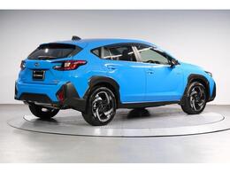 当社の社用車！クロストレック S：HEV アイサイトX 2.5L AWDボディ色はオハシスブルー 周防距離は約3400キロ