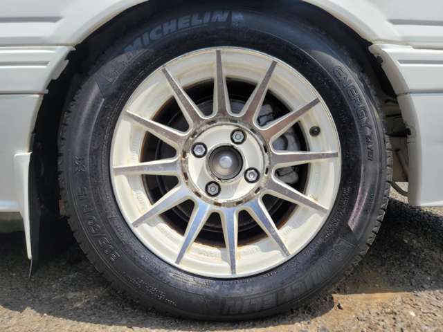 車高調、MANARAY15インチアルミ！！タイヤ交換もできますので、お気軽にご相談下さい！！