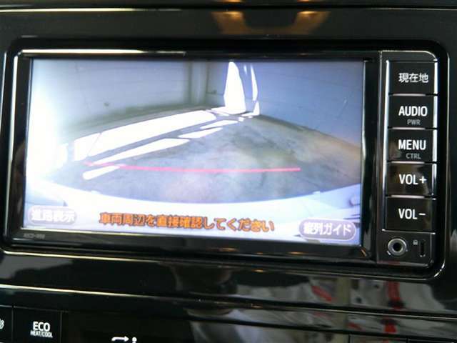 バックモニター も付いています！ハンドル操作に連動したガイド線付きです。