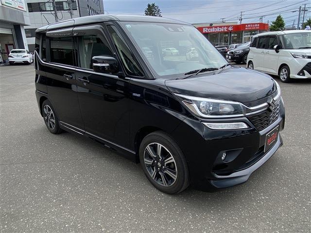 スズキ　ソリオ バンディット　HYBRID MV 4WD/後席右側ワンアクションパワースライドドア装着車/デュアルカメラブレーキサポート/ナビゲーション/バックモニター/ドラレコ/ETC/パドルシフト/シートヒーター