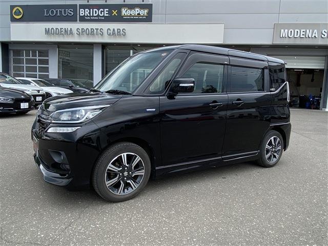 スズキ　ソリオ バンディット　HYBRID MV 4WD/後席右側ワンアクションパワースライドドア装着車/デュアルカメラブレーキサポート/ナビゲーション/バックモニター/ドラレコ/ETC/パドルシフト/シートヒーター
