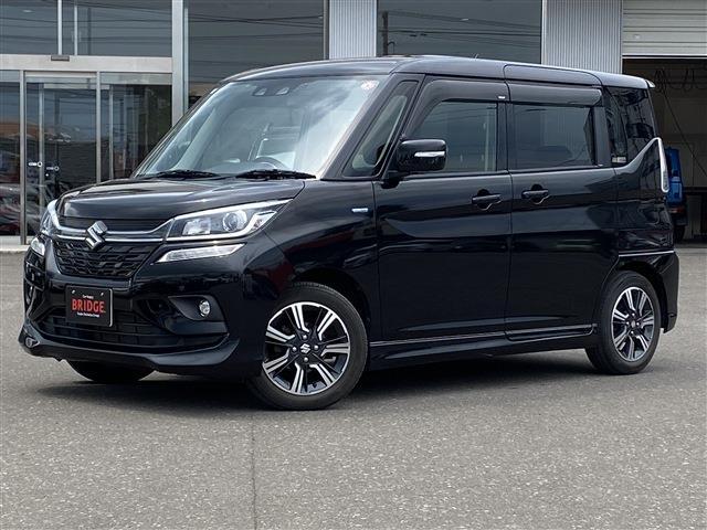 スズキ　ソリオ バンディット　HYBRID MV 4WD/後席右側ワンアクションパワースライドドア装着車/デュアルカメラブレーキサポート/ナビゲーション/バックモニター/ドラレコ/ETC/パドルシフト/シートヒーター