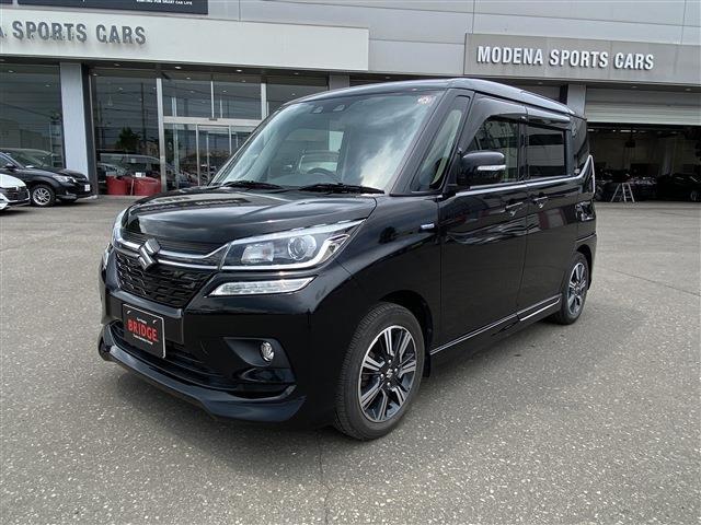 スズキ　ソリオ バンディット　HYBRID MV 4WD/後席右側ワンアクションパワースライドドア装着車/デュアルカメラブレーキサポート/ナビゲーション/バックモニター/ドラレコ/ETC/パドルシフト/シートヒーター
