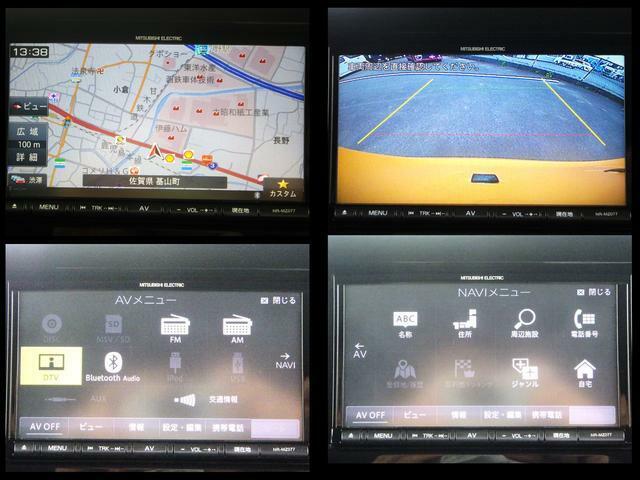 モニター付きナビゲーションですので運転席から見えにくいバックの状況の確認をサポートします。DTV/Bluetooth/AM・FMラジオなどもOKですよ！
