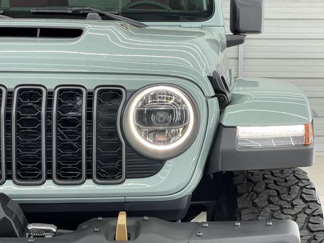 日本のディーラー車には設定のないLEDイカリング付ヘッドライトも本国仕様ならでは。オーナー自慢のポイントと言えます。