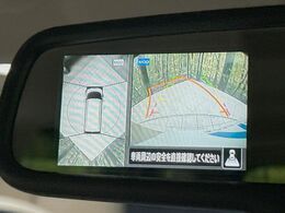 【アラウンドビューモニター】専用のカメラにより、上から見下ろしたような視点で360度クルマの周囲を確認することができます☆死角部分も確認しやすく、狭い場所での切り返しや駐車もスムーズに行えます。