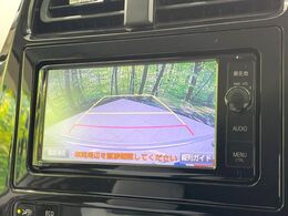 【バックカメラ】駐車時に後方がリアルタイム映像で確認できます。大型商業施設や立体駐車場での駐車時や、夜間のバック時に大活躍！運転スキルに関わらず、今や必須となった装備のひとつです！