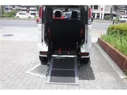 電動ウインチ、リモコン付きで乗り降り楽々です。