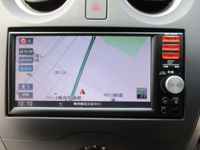 簡単快適な操作性で目的地まで安心です♪♪ 日産純正メモリーナビ♪♪フルセグTV視聴可♪♪MM114D-W