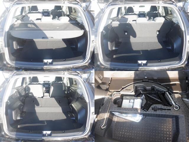 普段使いなら、そのままでも十分なスペースが確保されたラゲッジスペースです。2列目シートを倒すとさらに広いスペースの確保が可能です♪