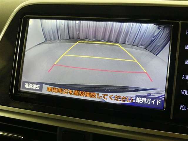 バックガイドモニターで、後方を確認しながら安心して駐車することができます。運転初心者も熟練者も必須の機能ですよ！
