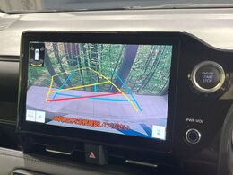 【バックカメラ】駐車時に後方がリアルタイム映像で確認できます。大型商業施設や立体駐車場での駐車時や、夜間のバック時に大活躍！運転スキルに関わらず、今や必須となった装備のひとつです！
