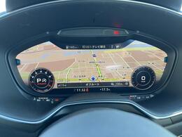●バーチャルコックピット『メーターパネル内に高解像度の液晶ディスプレイを配置。ディスプレイ内に地図が表示され、ナビゲーションの確認の際にドライバーは視線の移動を少なくすることができます。』