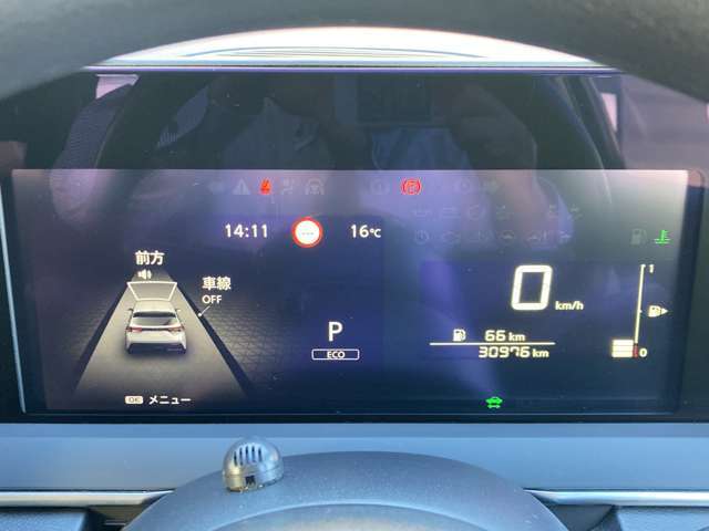 見やすいメーターです。