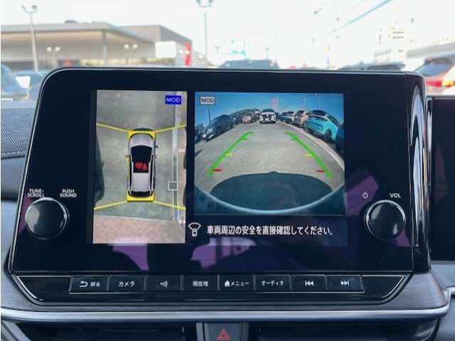 アラウンドビューモニター　駐車するの楽ですよ