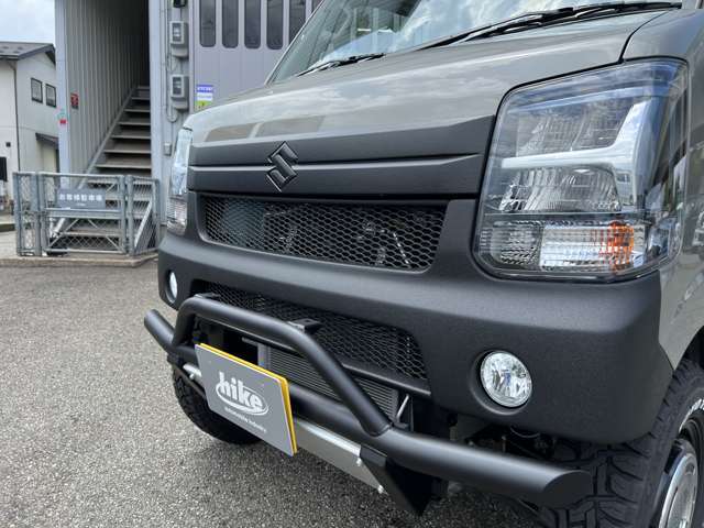 4WD　40mmリフトアップ　ラプター塗装仕様　バンパーガード　前後ABS製ショートバンパー　DEANクロスカントリー　TOYOオプカンRT　165/80R14　エーミング＆アライメント調整実施