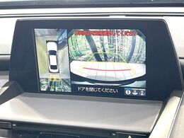 【パノラミックビューモニター】専用のカメラにより、上から見下ろしたような視点で360度クルマの周囲を確認することができます☆縦列駐車や幅寄せ時に活躍してくれます♪