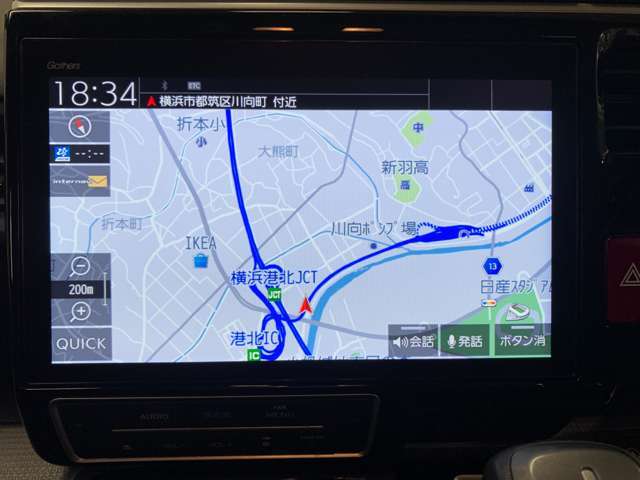 ホンダ純正ナビ付き！独自のインターナビ搭載により、リアルタイムの交通渋滞情報だけでなく、お出掛け先の天気や様々な情報も取得できドライブをよりお愉しみ頂けます！♪