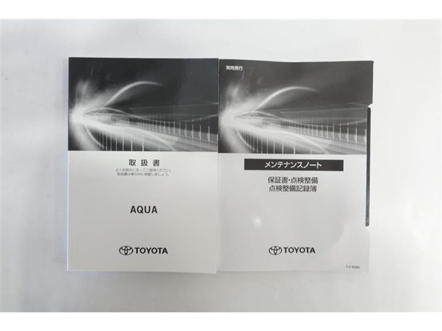 取扱説明書、メンテナンスノートがついております。