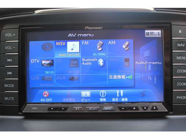 SDナビ、フルセグTV、Bluetooth