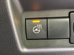 【ステアリングヒーター】冬場に冷たくなりやすい革巻きステアリングを、スイッチ一つで素早く適温に！エアコンよりも早く温まってくれるので、寒い日の運転も快適になりますね♪